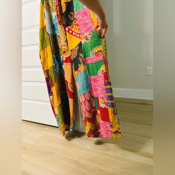 Colorful Patchwork Jumpsuit Kantha Bae - Picture 11 of 12